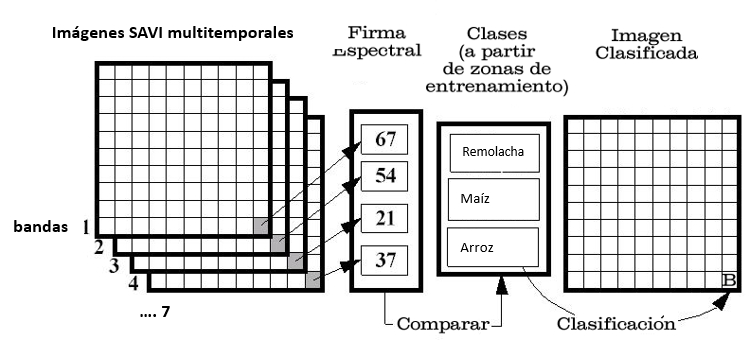 Image représentant schématiquement le processus de classification d'images
