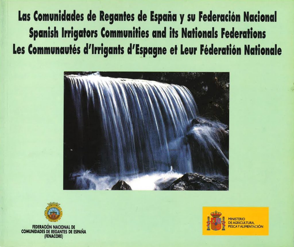 Portada de las Comunidades de Regantes de España y su Federación Nacional