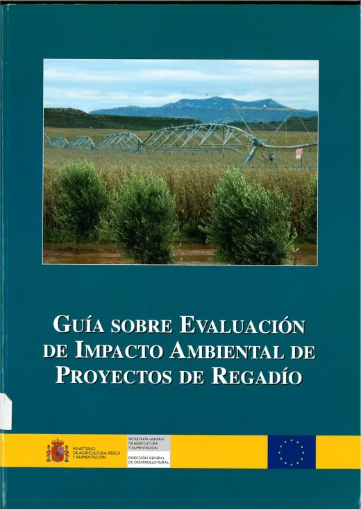 Portada de la Guía sobre Evaluación de Impacto Ambiental de Proyectos de Regadío